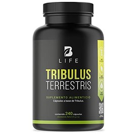 Tribulus de 240 Cápsulas Estandarizado al 45% de 1000 mg. Ingredientes naturales. Tribulus Terrestris B Life.