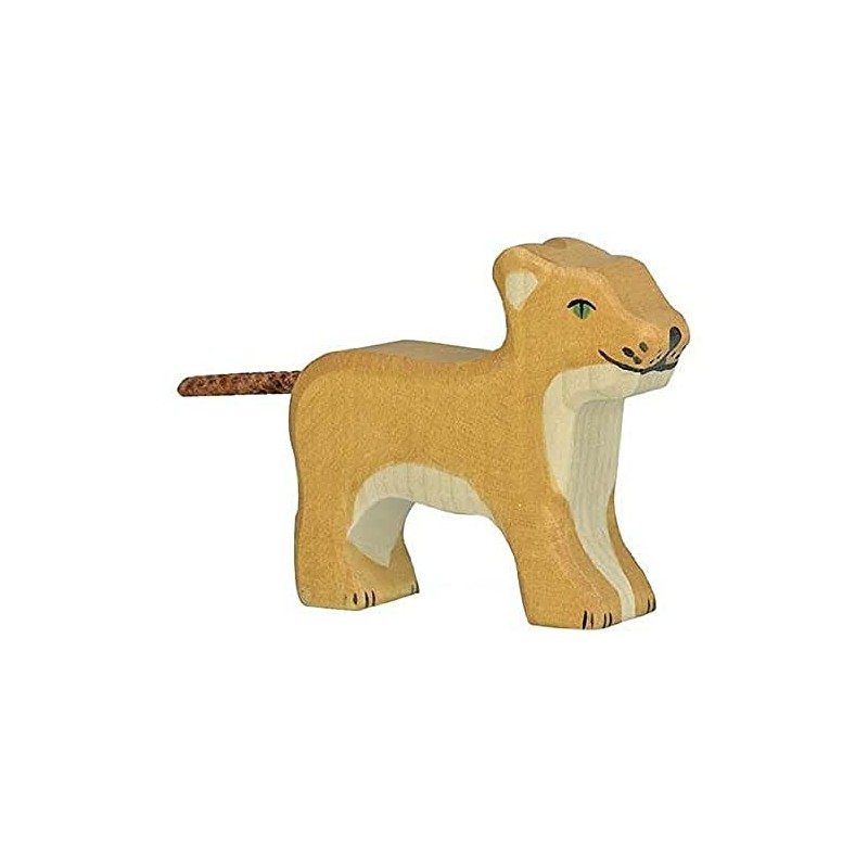 Holztiger Löwe, klein, stehend, 80141