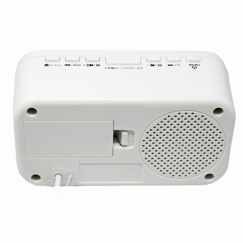 Wintech AM/FM Clock Radio CR – x1wl White LED dexyuaruara-mu