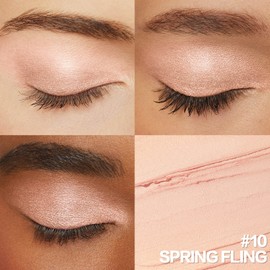 FOCALLURE No Crease Eyeshadow Stick, Creamy Eye Shadow Stick, Matte & Shimmer Eyeshadow Pencil, Smudge-proof, Built-in Smudger, SPRING FLING