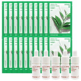 (20 sheets)Innisfree Energy Mask Green Tea+ / (20매)이니스프리 에너지 마스크 그린티+