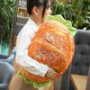 Hamburger Throw Pillow Multi Purpose Plush and PP Cotton Back