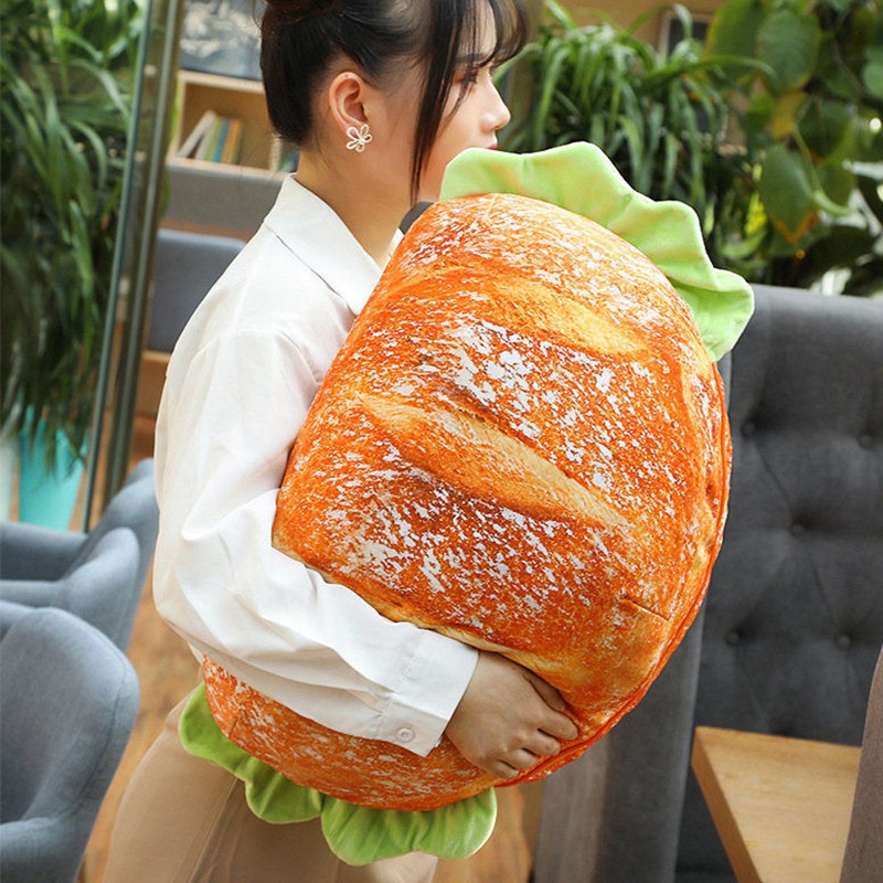 Hamburger Throw Pillow Multi Purpose Plush and PP Cotton Back