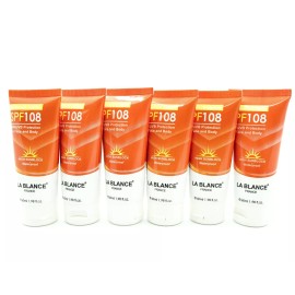 La Blance SPF 108 UVA/UVB Protection Sunblock (1.98oz/60ml) [6-Pack] Exp 2030