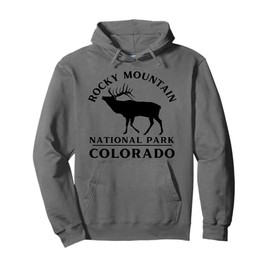 Rocky Mountain National Park Colorado Elk Nature Hiking Pullover Hoodie