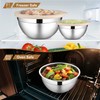 LIANYU Mixing Bowls with Visible Airtight Lids Set, 6Pcs Stainless