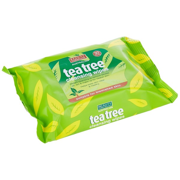 Beauty Formulas Australian Tea Tree Cleansing Wipes 30