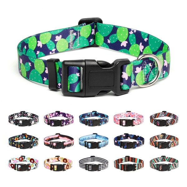 Mercano Adjustable Dog Collar - Special Design Patterns, Soft Nylon