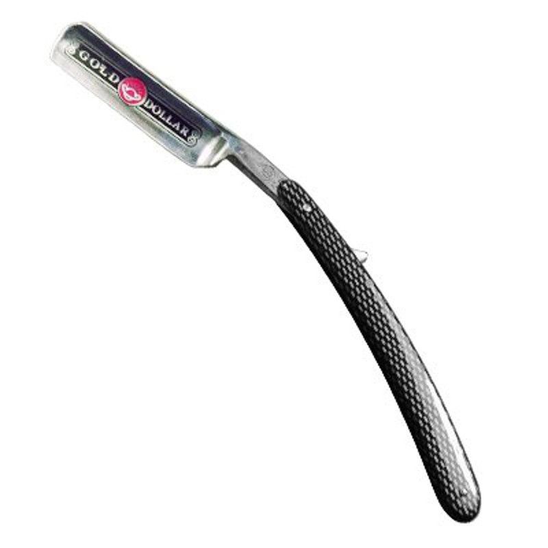 Gold Dollar Shaving Cut Throat Straight Razor Color Silver and