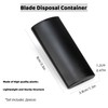 2Pcs Black Disposal Containers for Snap-Off Utility Knife 9mm Blade,
