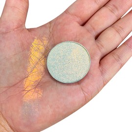 SZDYM MultiChrome Single Eyeshadow,100% Vegan and Cruelty Free,Longer-Lasting handmade chameleon eyeshadow,4 Grams 36mm diameter Pressed Minerals Eyeshadow, Super Smooth and Highly Pigmented. (#15)