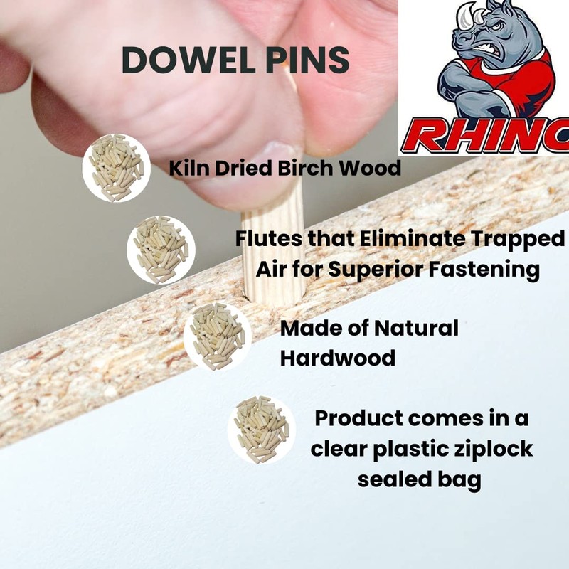 Rhino Wood Industries - 3/8" x 2" - 100 Pack