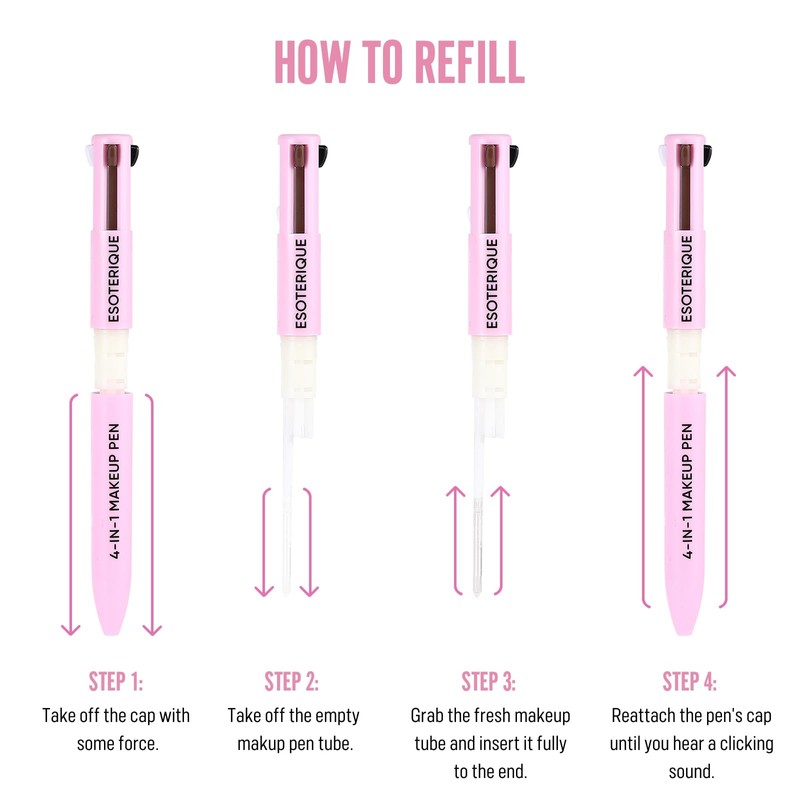 Esoterique 4 in 1 Makeup Pen Refill Replacement Pack (02)