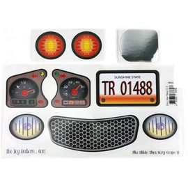 The Toy Restore Replacement Decals Stickers Fits Little Tikes Cozy Coupe II White