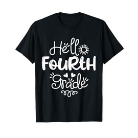 Hello Fourth Grade Shirt Fun 4th Grade Back to School Gift T-Shirt