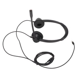 Binaural 3.5mm Business Headset Double Sided Headset with HD Stereo Sound for Conference Call Call Center Online Courses