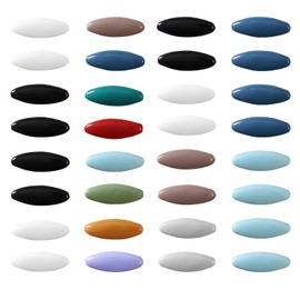 32Pcs Scarf Safety Pins,Colorful Hijab Pins, Oval Safety Pin for Safety Locking Clothes Brooch Pins, Scarf Pins and Clips, Brooch Pins Hijab Pins for Women Muslim Used for Shawls, Scarves, Brooches