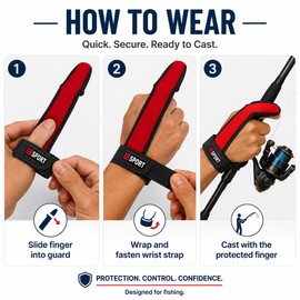 Fishing Finger Protector Gloves for Casting – Anti-Slip Neoprene Finger Guard for Outdoor Anglers