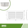 Amig - Premium Aluminium Ventilation Grille 6x12"|Air Vent Cover |