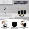 WBJKZJD Bathroom Accessory Set, 4 pcs Shatter-Resistant Resin Bathroom Accessories
