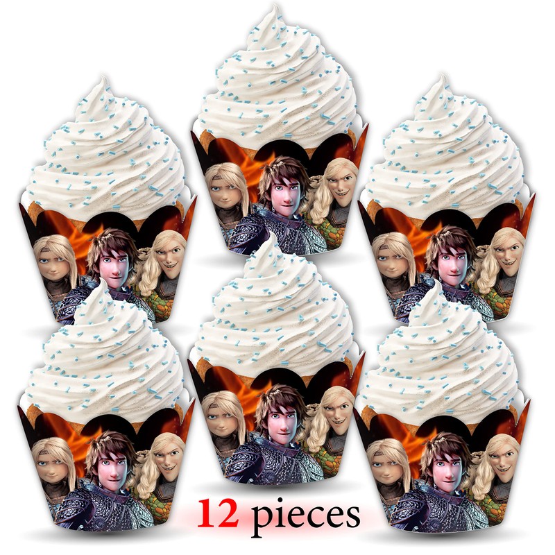 How to Train Your Dragn Cupcake Wrapper