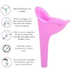 Orinal Urinal Femenino Portátil Silicona Reutilizable Embudo para Orinar Camping,