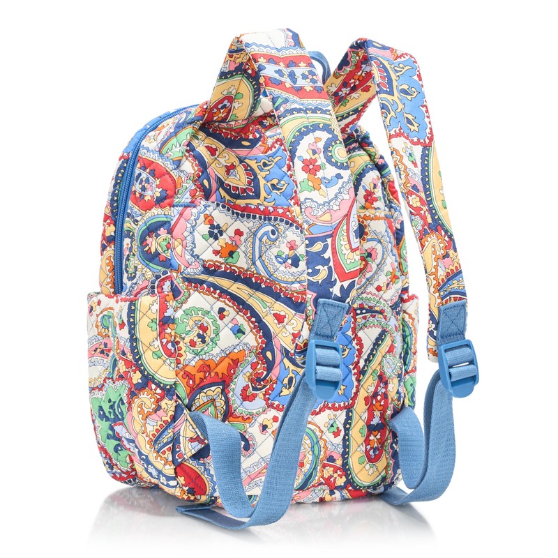 Vera Bradley Cotton Small Backpack, Harbor Paisley