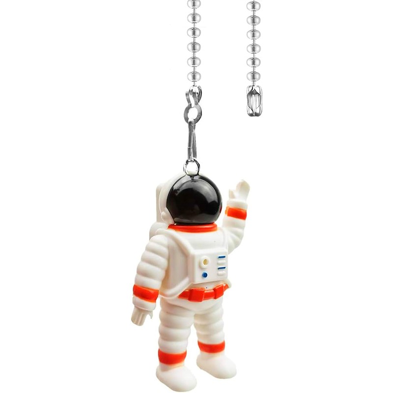 Hyamass Ceiling Fan Pull Chain Extender with Spaceman Charm -
