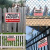 AlfaView Private Property No Trespassing Sign, 10"x 7" .040 Rust