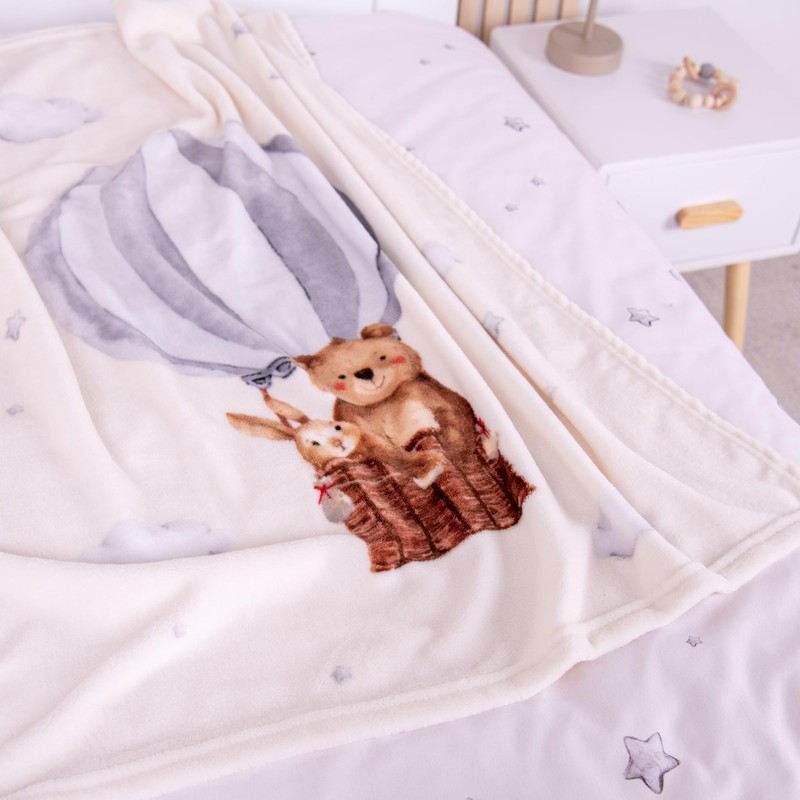 Herding babybest, Coperta in Microfibra Mongolfiera, Coperta Confortevole, 75x100 cm,
