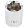 JET 671522-3/8-Inch Drive, 22mm, Regular, 6 Point, Metric Chrome Socket