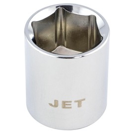 JET 671522-3/8-Inch Drive, 22mm, Regular, 6 Point, Metric Chrome Socket