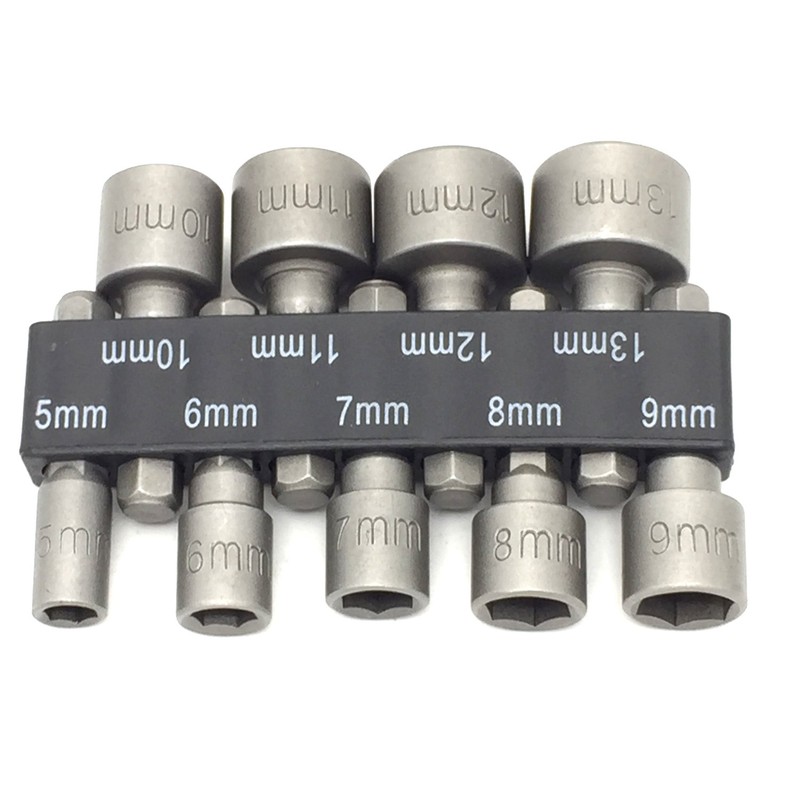 PANOVO 9pcs Power Hand Driver Drill Tools Set 5-13mm Metric