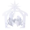 44x27x5cm Christmas Jesus Scene White PP Hollow Board Outdoor Nativity
