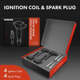 A-Premium Set of 4 Ignition Coil Pack and Iridium Spark Plugs Compatible with Subaru Outback 2015-2019 2.5L, Forester 2017-2018, Crosstrek 2016-2017, Legacy 2015-2019, XV Crosstrek 2015