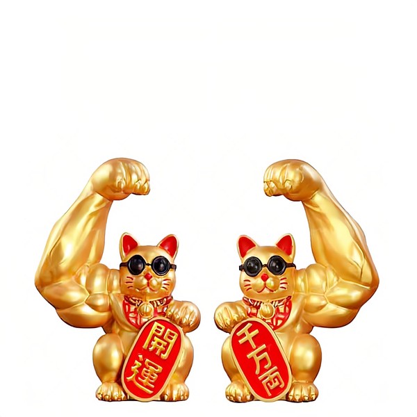 Maneki Neko Figurine, Good Luck, Good Luck, Good Luck Up,