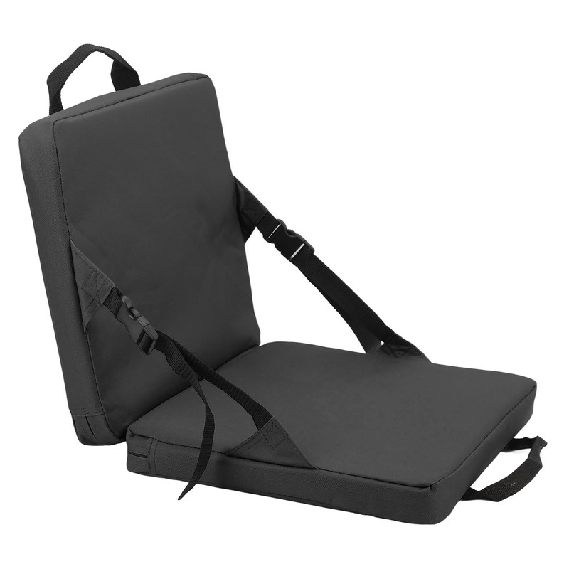 Outdoor Foldable Chair with Backrest Soft Sponge Cushion Back Chair