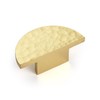 KOPPALIVE 5-Pack Solid Brass Cabinet Knobs, Semicircle Gold Drawer Knobs,