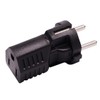 JORINDO German Standard Plug to NEMA5-15R Power Converter,European 4.8MM Cylindrical