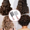 Wide Tooth Comb for Curly-2PCS,Detangling Hair Brush with Double-layer Wavy