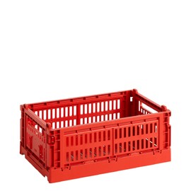 HAY Colour Crate 541454 - Trasportino S in polipropilene riciclato, 26,5 x 17 x 10,5 cm, colore: Rosso