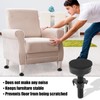 4pcs Adjustable Table Feet, Black Adjustable Furniture Levelers Heavy Duty