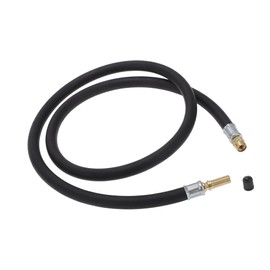 REPAIROCK Tire Inflator Extension Tube Air Pump Extend Hose Adapter Tire Valve for Car Motorcycle Bicycle Durable Rubber 39.37inch M8x0.8 7mm ID Black Auto Replacement Parts