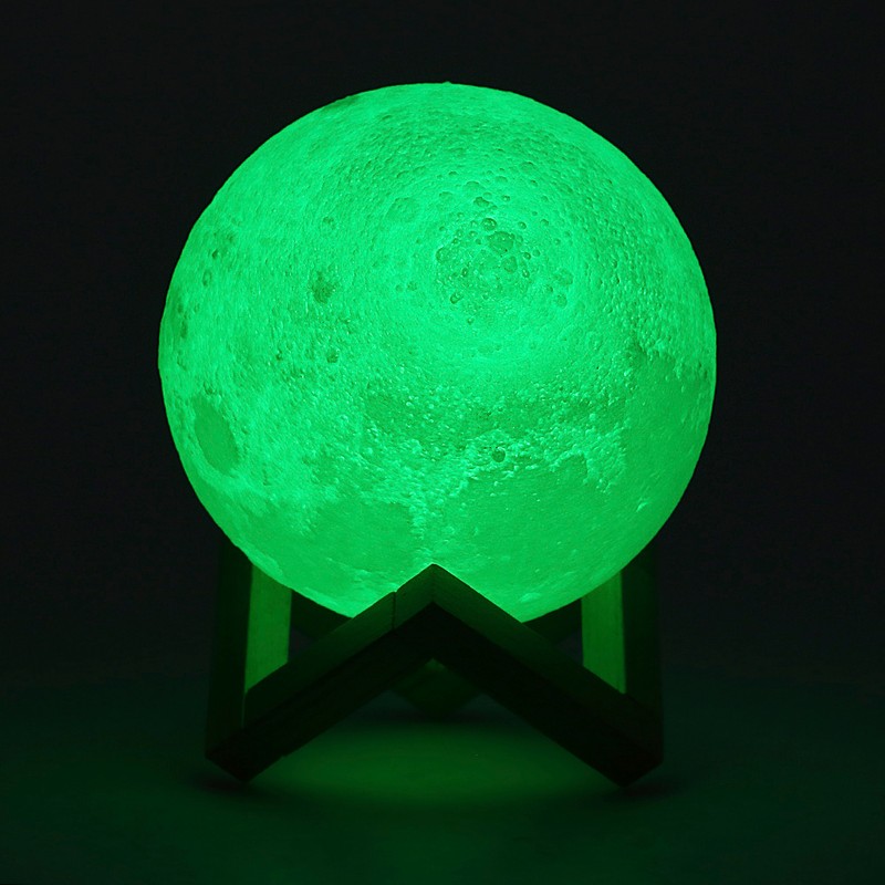 Tomshine Moon Light with Wood Stand Remote & Touching Control