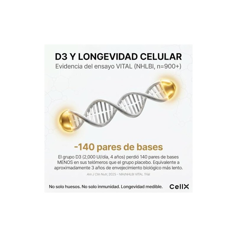 CellX Vitamina D3 10 mcg + K2 MK-7 10 mcg