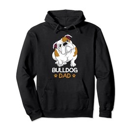 Bulldog Dad Funny English Bulldog Dog Owner for Men Pullover Hoodie