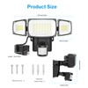 Olafus 70W Motion Sensor Outdoor Light Plug in, Motion Flood