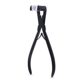 My Hair Tools Pro Tape in Extension Tool Stainless Steel Weft Tape ins Human Hair Extensions pliers Flat Surface Hair Extension Tools Matte Black Color 7 Inch Size Heavy Duty (Matte Black)