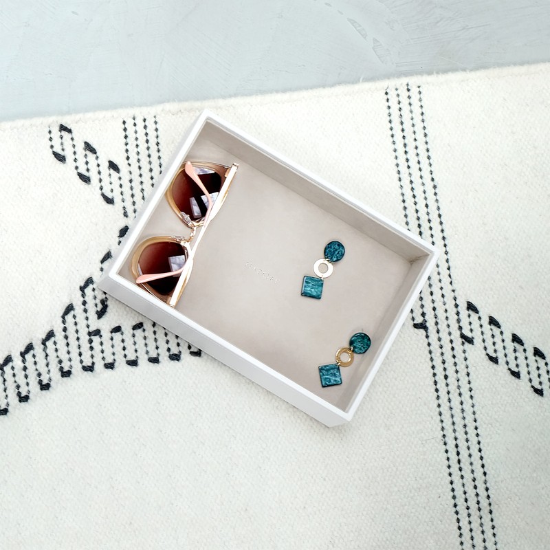 Stackers White Classic Medium Jewellery Box Chunky Jewellery Layer