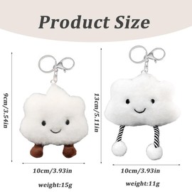 Super Soft Key Fob, Pack of 2, Plush Keyring, Lucky Charm School, Cute Gift for Children, Fans & Collectors, Cuddly Toy for Bags and Backpacks